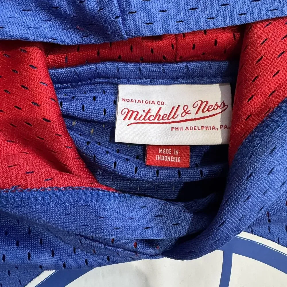 Mitchell & Ness Philadelphia 76ers JERSEY HOODIE Youth Boys NBA Large 14/16